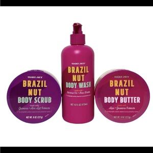 Trader Joe’s Brazil Nut Body Care Set - Body Wash Body Scrub Body Butter 2025